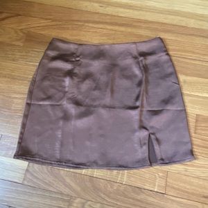 Silk miniskirt